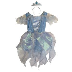 Girls Snow Fairy Princess Costume Deluxe Dress Up Set Toddler 2-3T